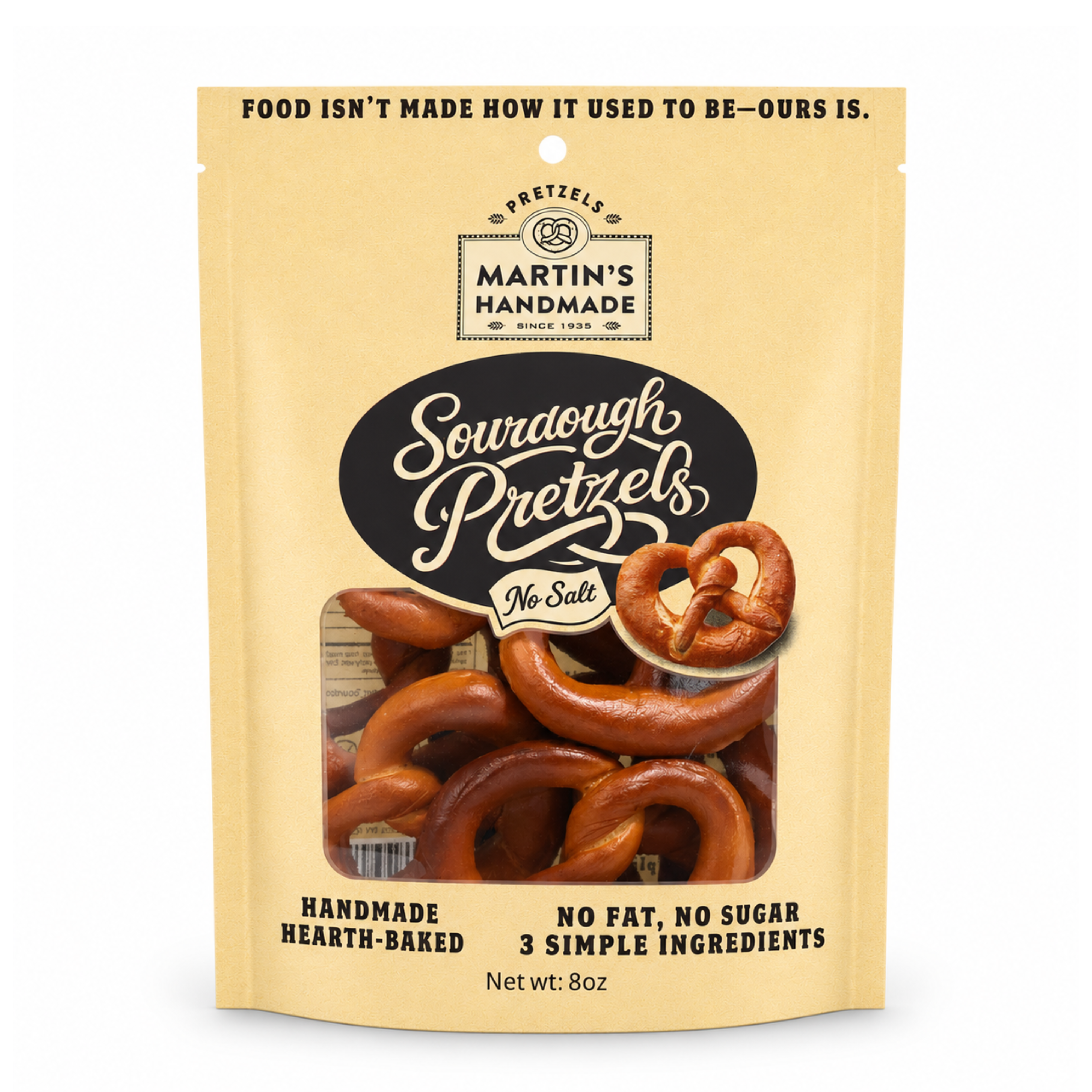 No Salt Pretzels 8oz