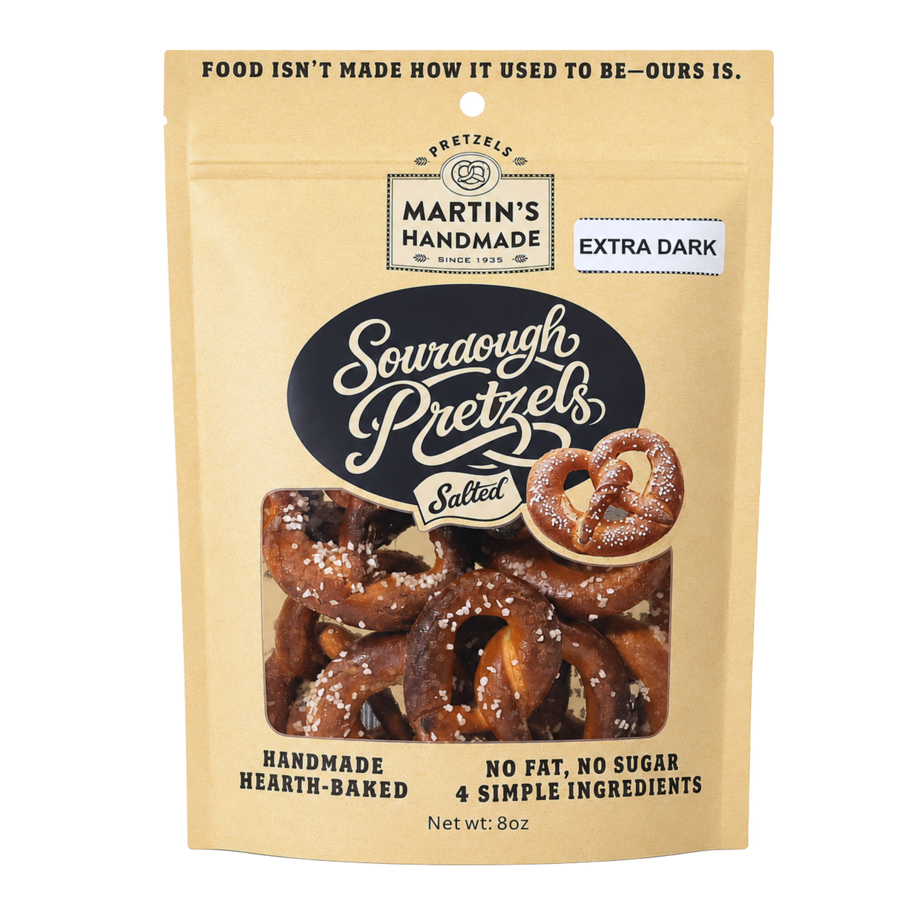 Extra Dark Pretzels 8oz