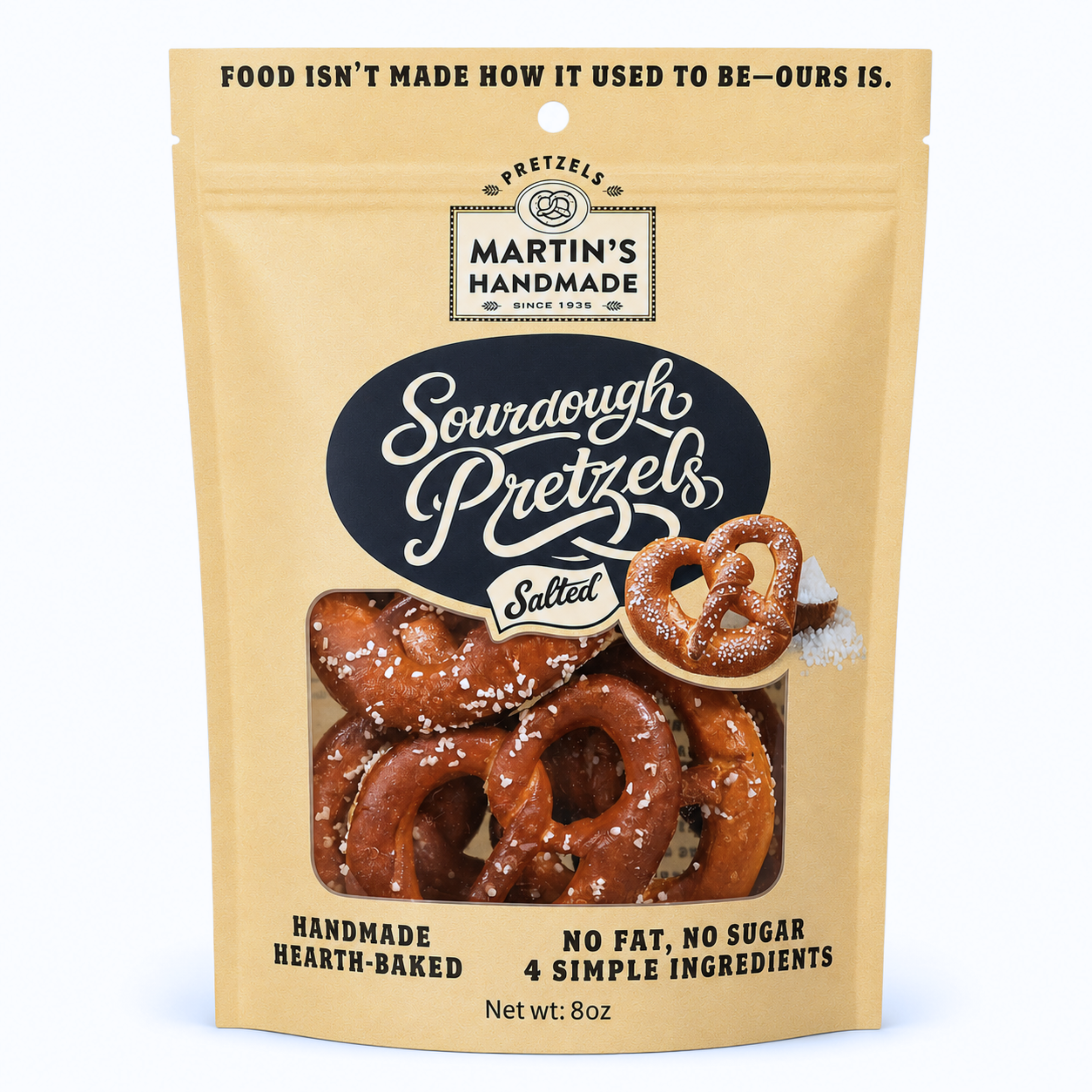Salted Sourdough Pretzels 8oz