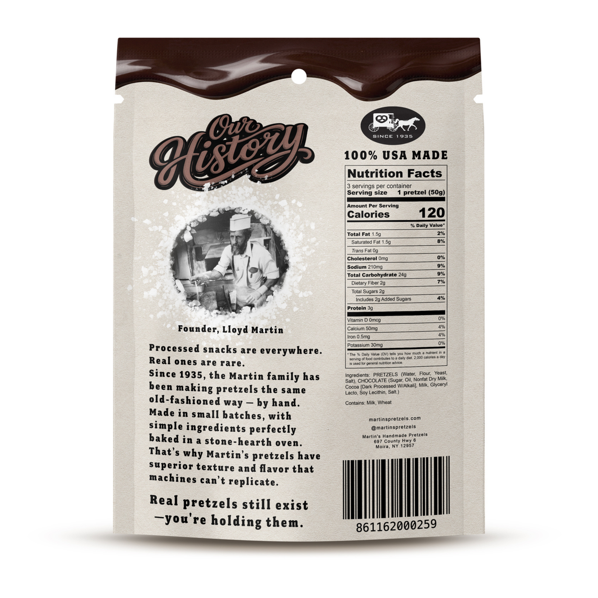 Dark Chocolate Covered Pretzels 3pk