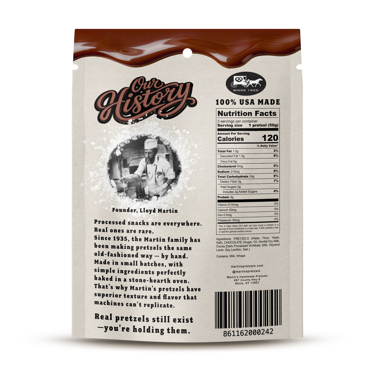 Milk Chocolate Covered Pretzels 3pk