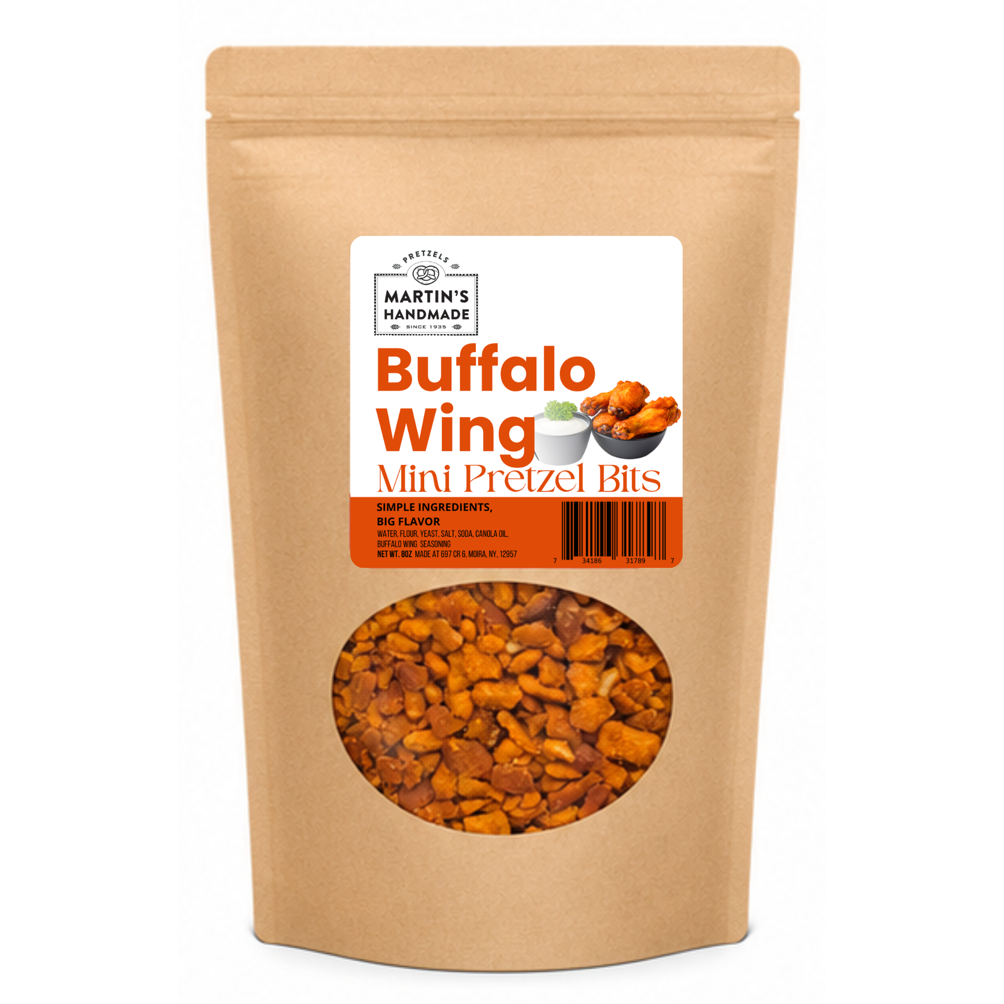 Buffalo Wing Mini Pretzel Bits 8oz