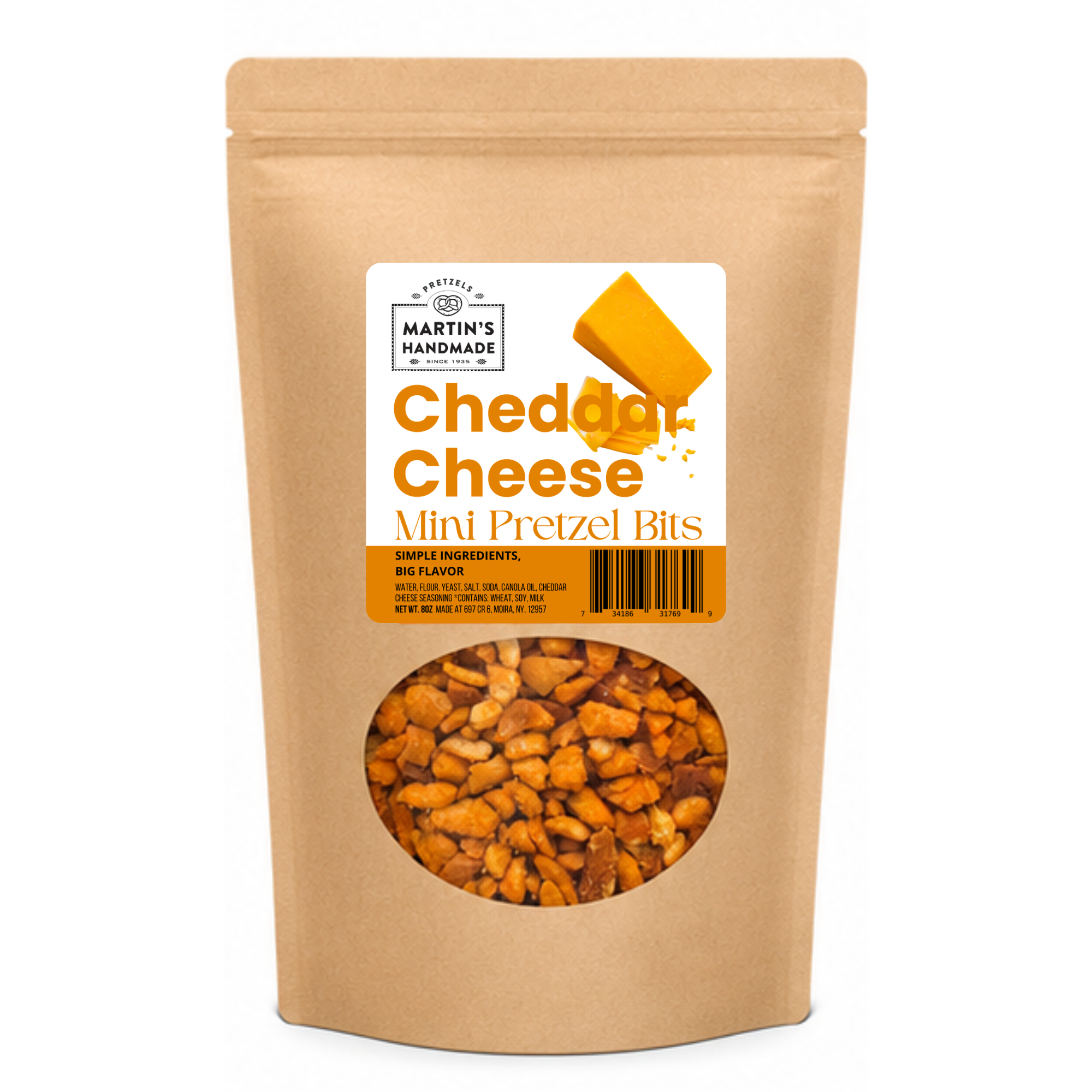 Cheddar Cheese Mini Pretzel Bits 8oz