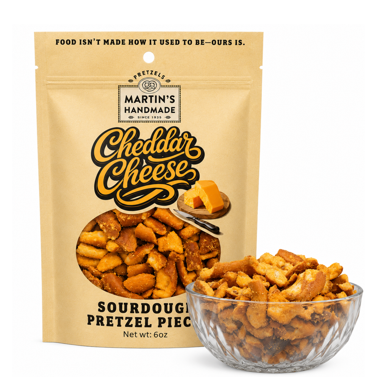 Cheddar Cheese Pieces 6oz