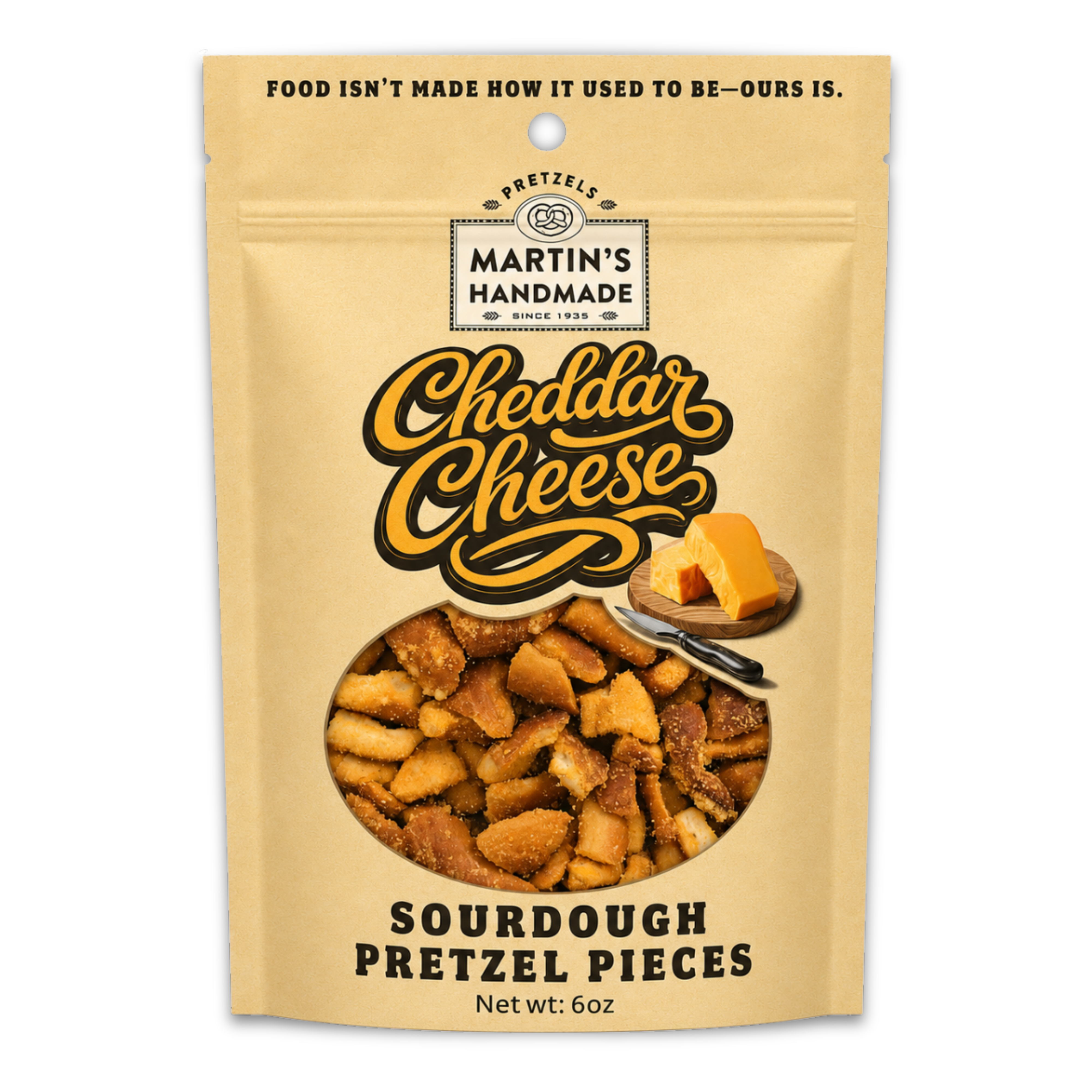 Cheddar Cheese Pieces 6oz