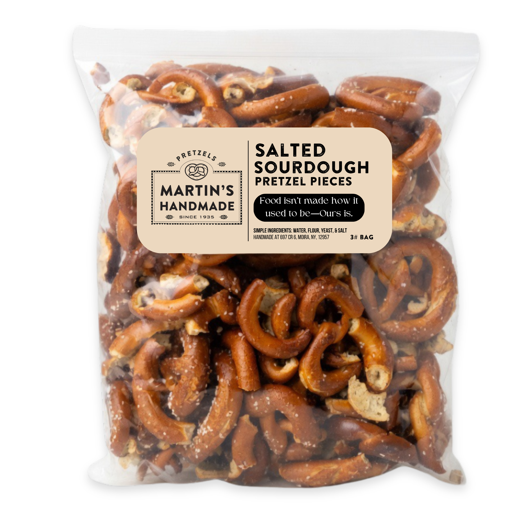 Salted Pretzel Pieces 3lb Resealable